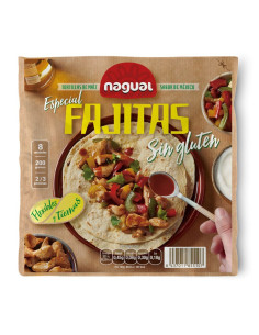 Tortilla de maiz especial Fajita sin gluten 200g Nagual